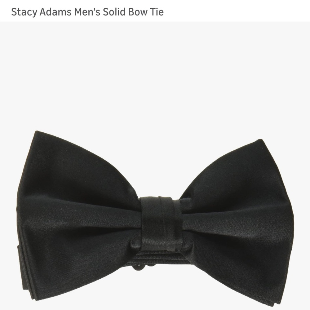 Stacy Adams Classic Black Bow Tie